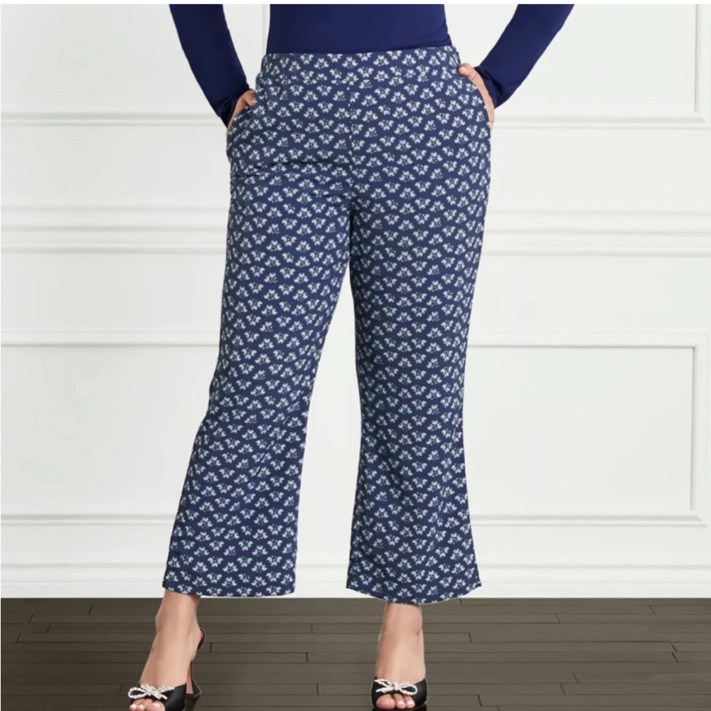 Hill House Home The Winston Navy Floral Crepe Pant